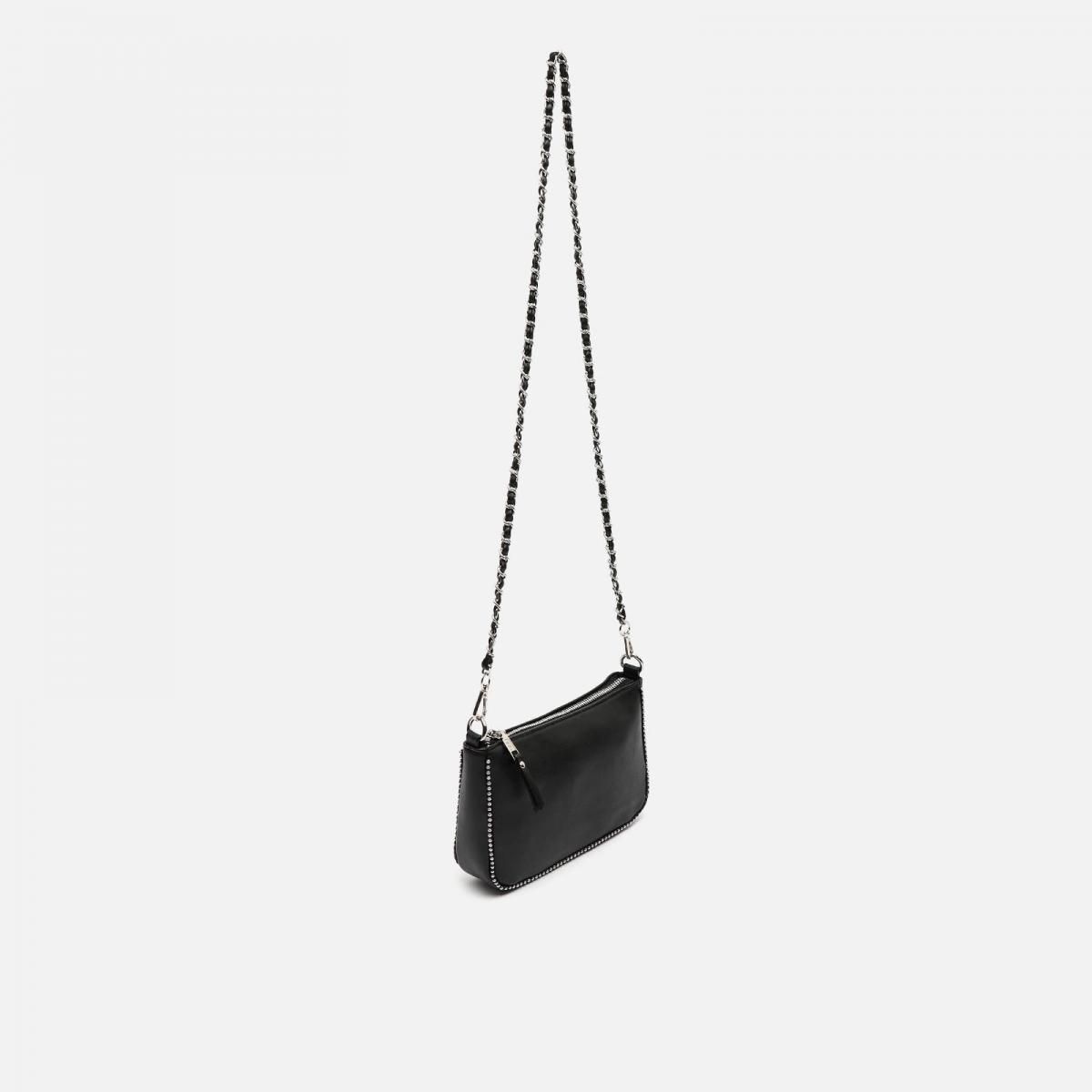미사코 메탈릭디테일 체인 블랙 숄더백 Sibila SIBILA-4900380002013 BLACK - 상세 이미지 3