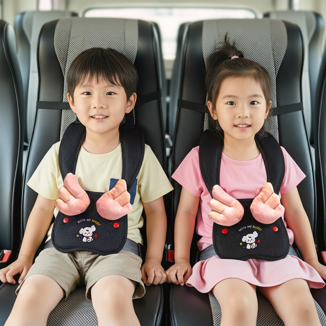 (카운티전용) 엔젤퍼피 2점식 안전벨트커버 통학차량 버스 전용