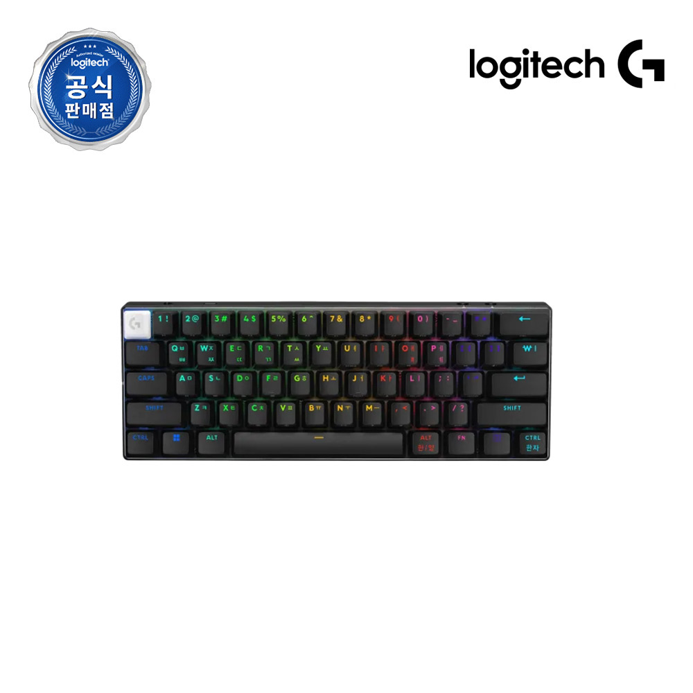 로지텍코리아 공식 PRO X 60 LIGHTSPEED 게이밍 키보드 블랙, 리니어 - 상세 이미지 2