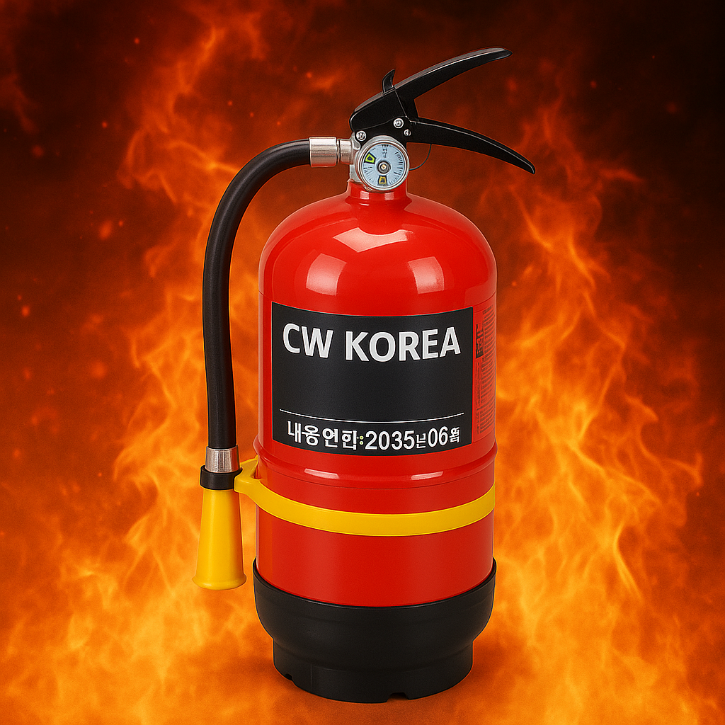CW 국산 ABC 분말소화기 3.3kg 가정용 차량용 KFI인증 안전필수품