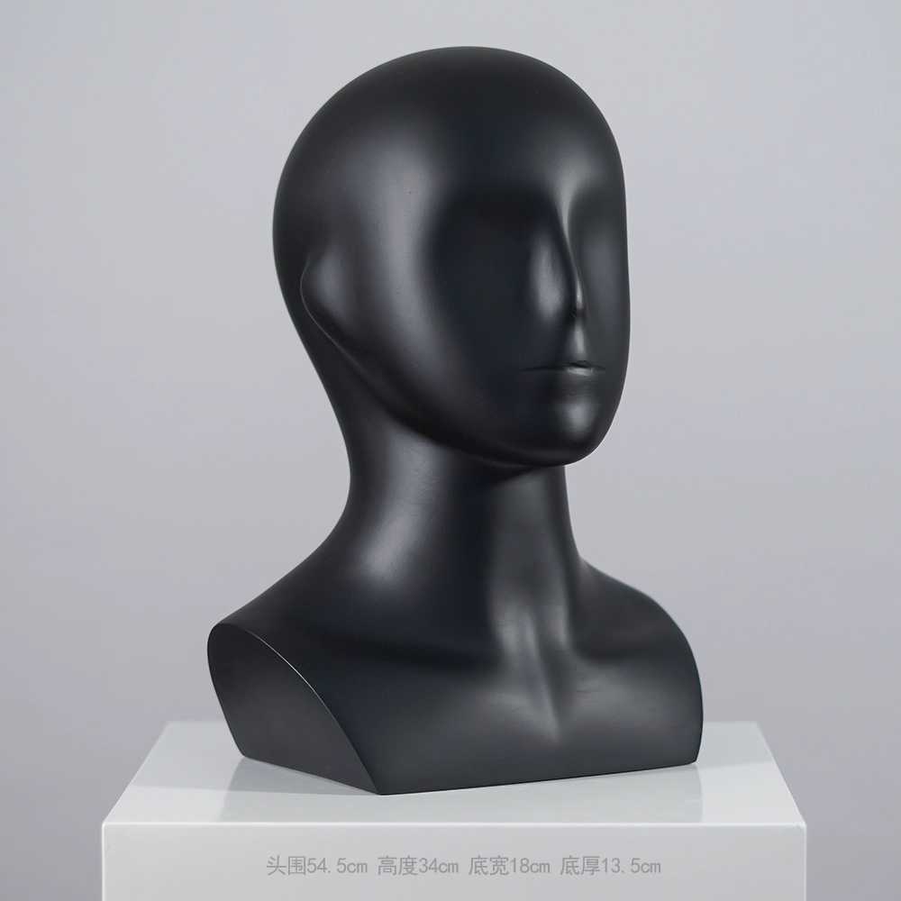 머리 마네킹 선글라스 가발 진열 인체형 전시 모형 T04 매트 화이트 이미지 8