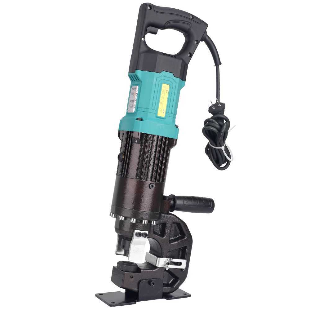 유압 앵글 펀칭기 철판 구멍 타공용 산업 장비 펀치 JZ-22 2200W+풋스위치 - 상품 이미지