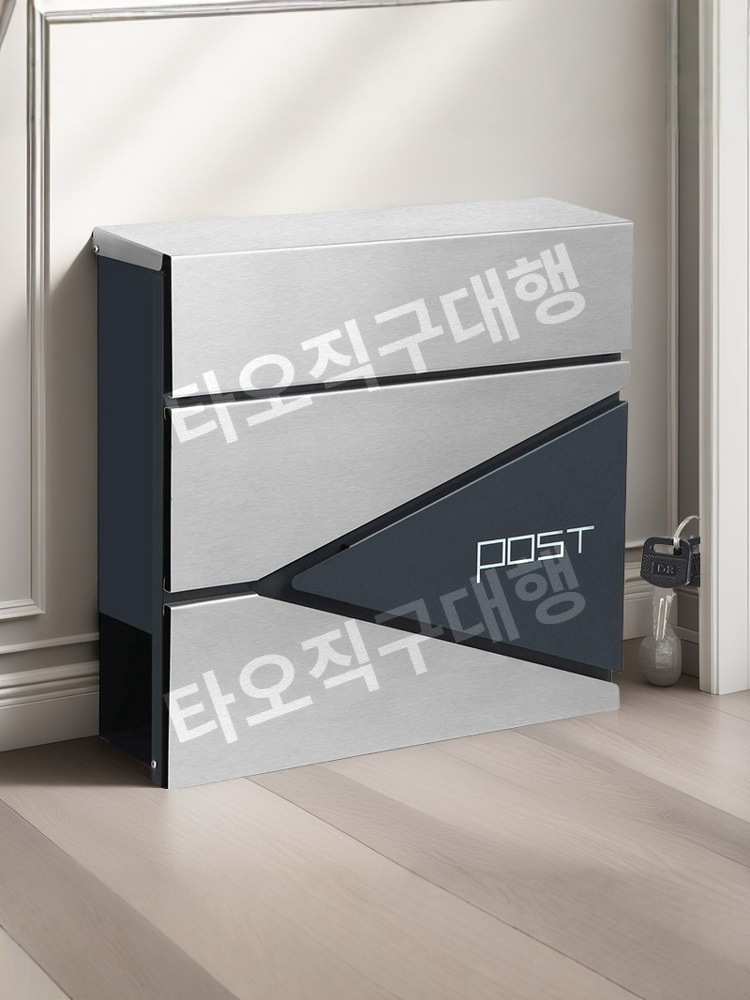 우편수취함 우편함 벽걸이 우체통 인테리어 편지함 사서함 우체함 우편물 야외 - 상세 이미지 4