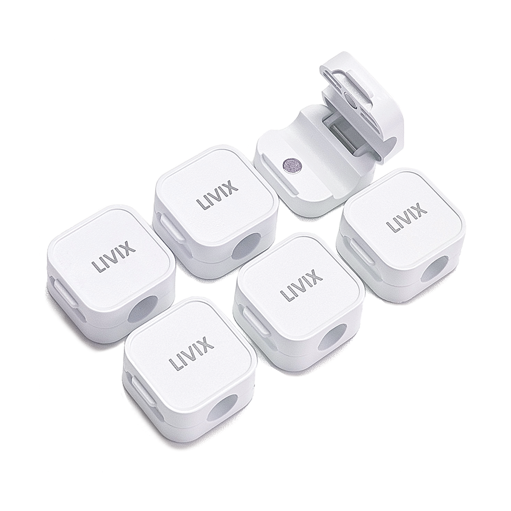 (6p)리빅스 마그네틱 자석 케이블 홀더 클립 컴퓨터 전선 정리 충전 선정리 용품 홀더