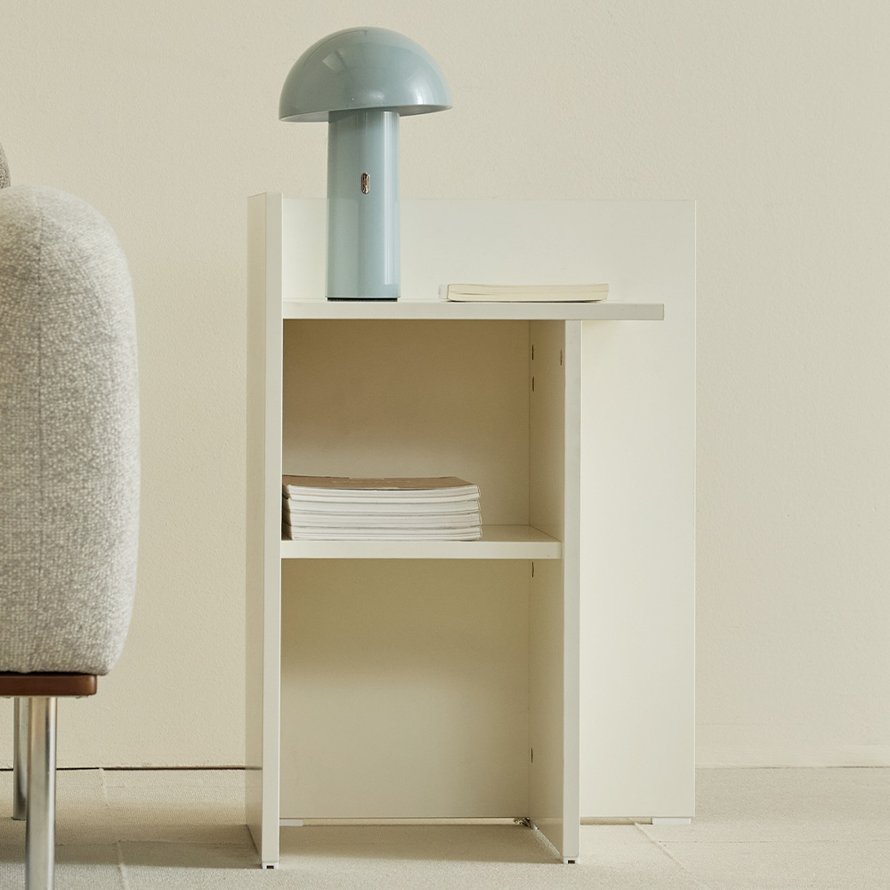 비비디 침대 협탁 거실 선반 틈새 수납장 사이드 테이블 오픈형(좌형), 2단, 비비드 블루