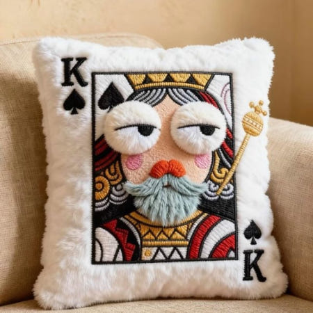 [해외]포커카드 인테리어 소품｜플러시 터치 카드 세트 친구·연인 선물 스타일6 포커 카드 베개