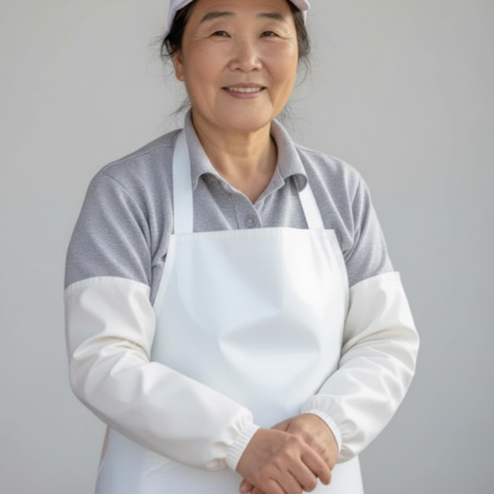방수앞치마 백색 위생 주방 식당 육가공 수산물 횟집