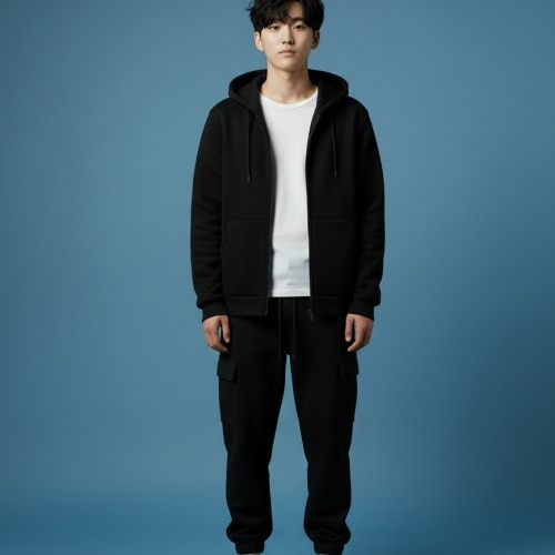 조이마담 MPT90003 기모 코듀로이 카고 밴딩팬츠 겨울바지 중년남성의류 아빠옷 - 상품 이미지