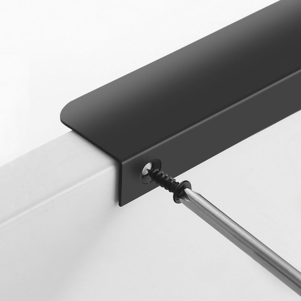 아루아 히든 가구손잡이 싱크대 붙박이장 옷장 서랍 신발장 서랍장 손잡이 80mm