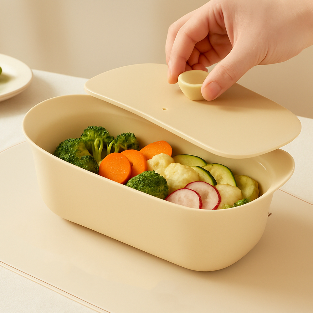 실리프랑 생선찜기 특허 전자레인지용기 실리콘찜기 전자렌지 미세플라스틱제로 버터베이지