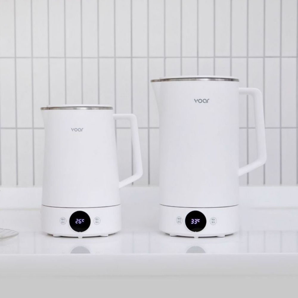 보아르 모노 보온 전기포트 1.5L 올스텐316 온도조절 분유모드 대용량 커피포트 주전자