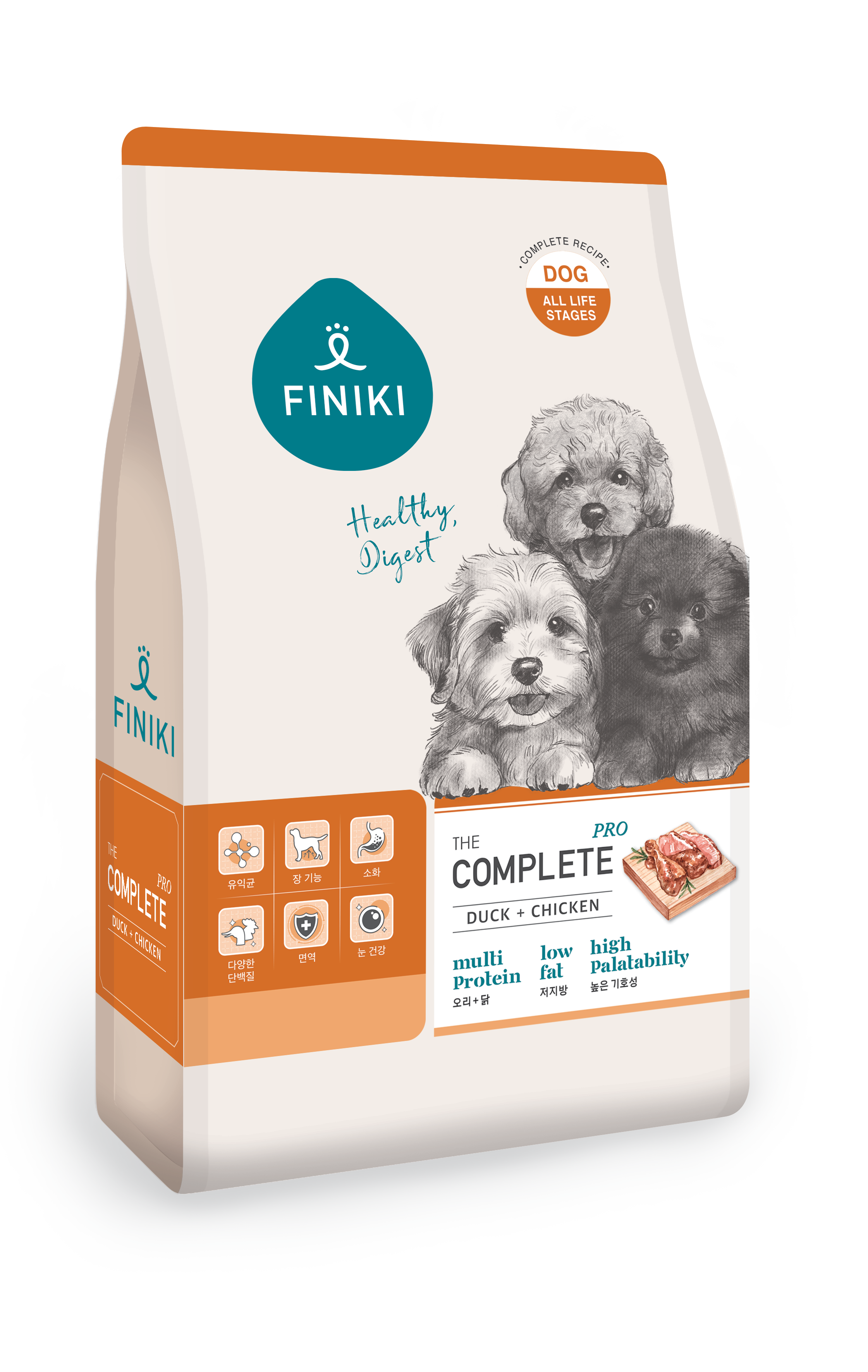 피니키 더 컴플리트 프로 오리+닭고기, 6kg, 1개 - 상품 이미지
