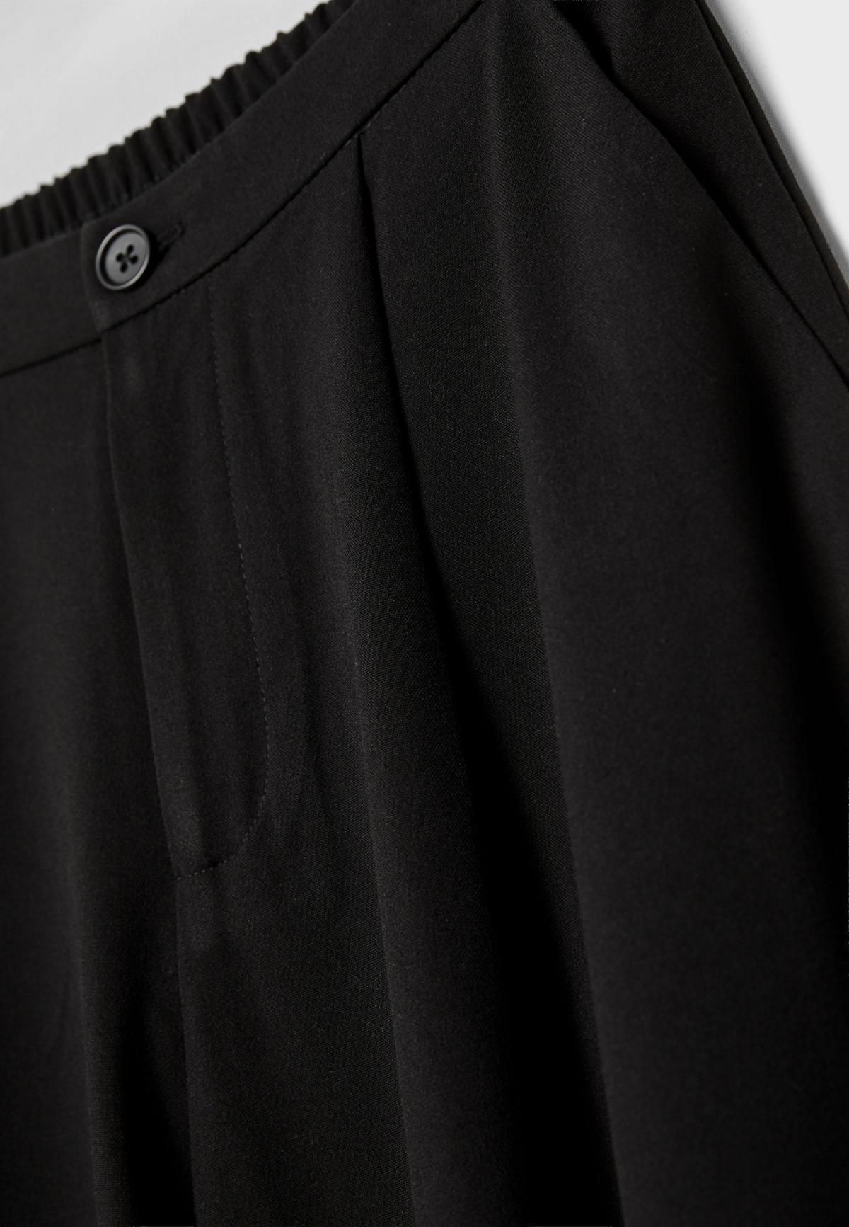 스트라디바리우스 테크니컬 배기핏 정장 팬츠 4528/408 BLACK - 상세 이미지 4