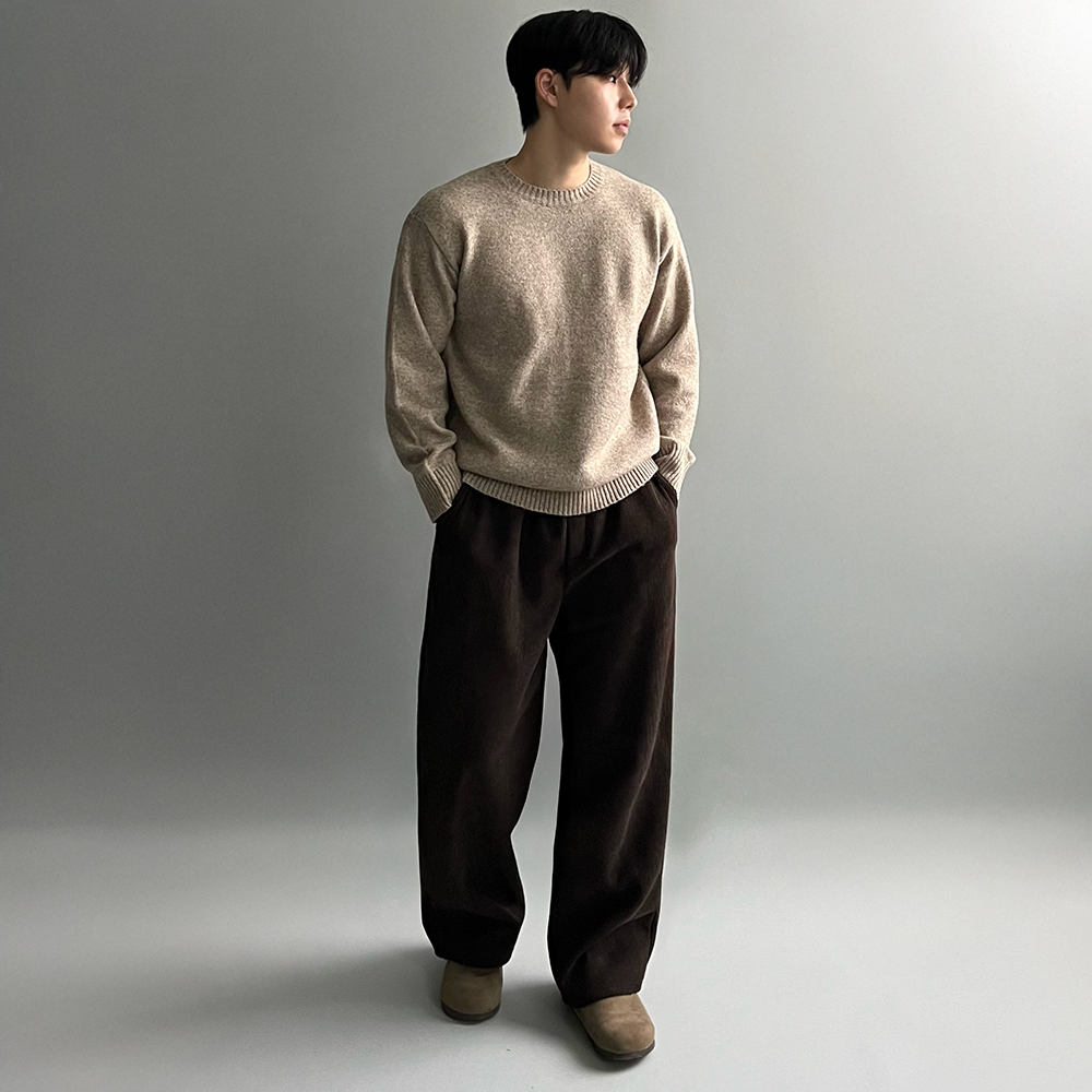 남자골덴바지 남자코듀로이팬츠 밴딩기모바지 이미지 4