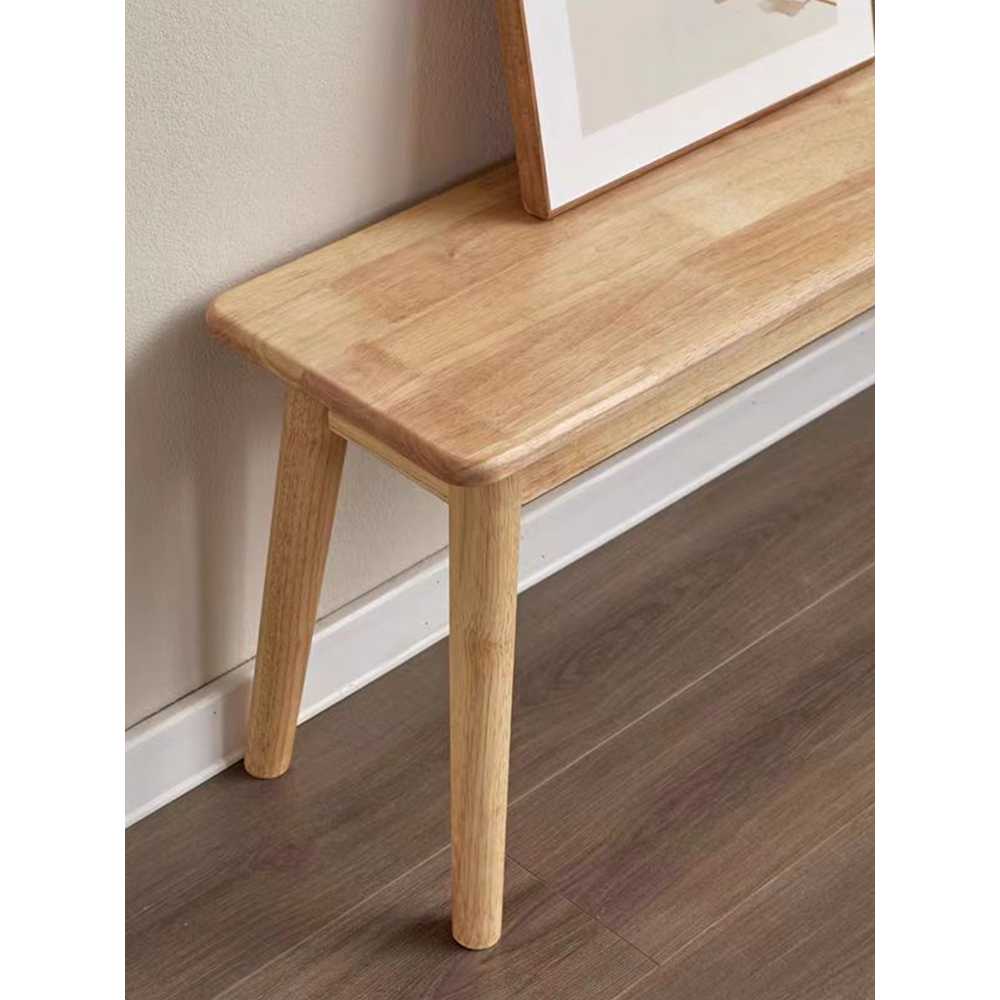 나무 식탁 벤치 원목 디자인 가정용 인테리어 의자 월넛 60cm - 상세 이미지 2