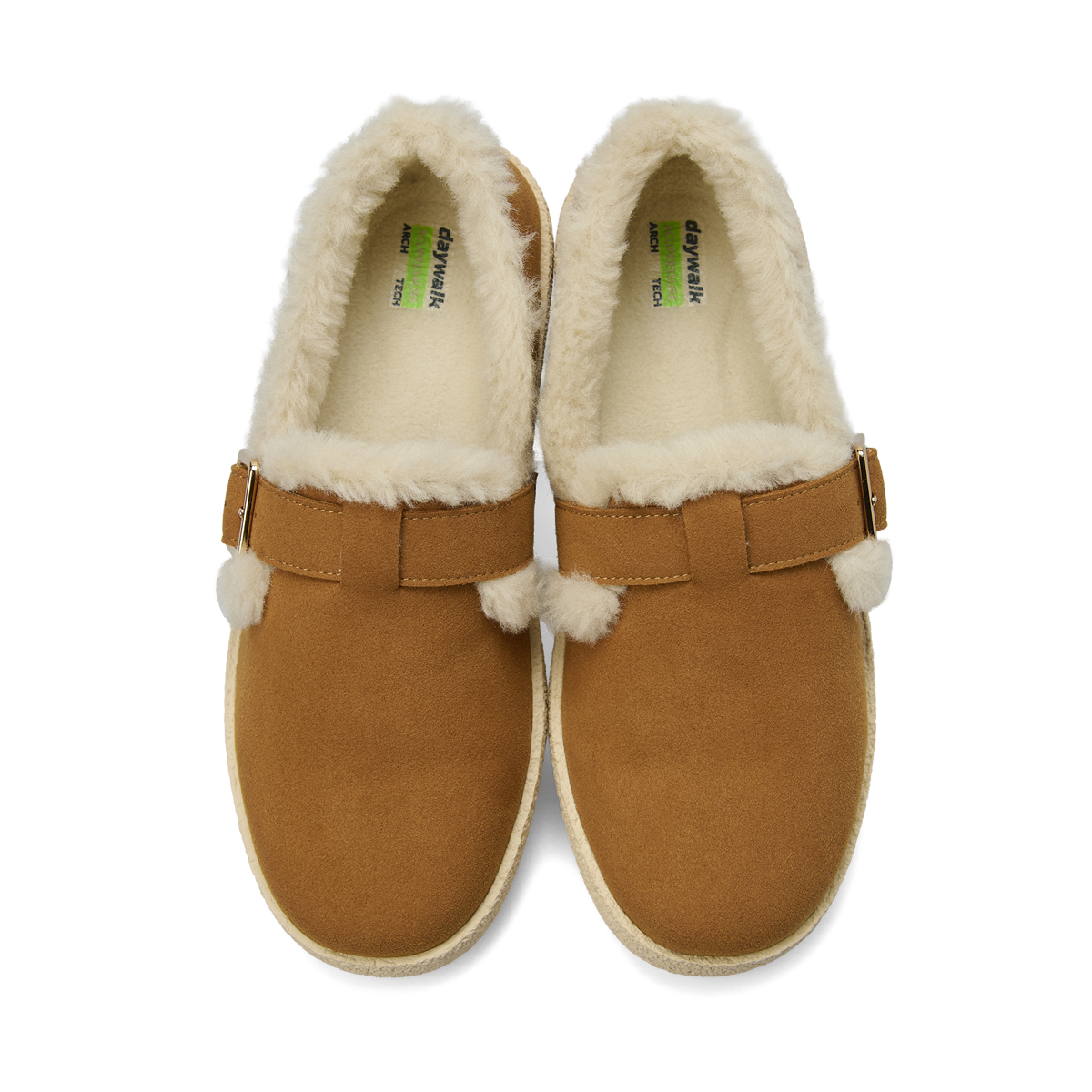 데이워크 털내피 발편한 아치쿠션 방한화 여성 신발 플러피 카멜 DW30077-APRS