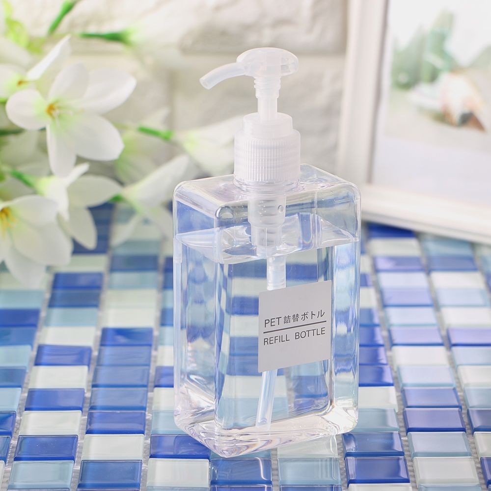 욕실 디스펜서 투명 리필 용기 280ml 공병 펌프 - 메인 이미지
