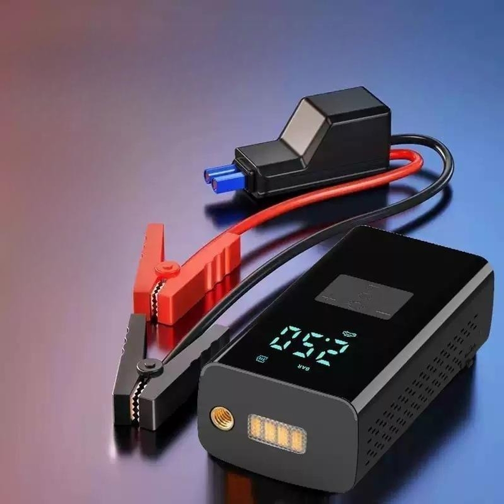 12V 점프스타터 공기펌프 배터리 차량용 휴대용 점프 충전기 - 상품 이미지