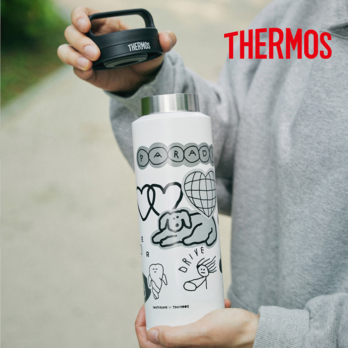 써모스X이나피스퀘어 캐리 핸들 텀블러 800ml / JOW-800KC - 상품 이미지