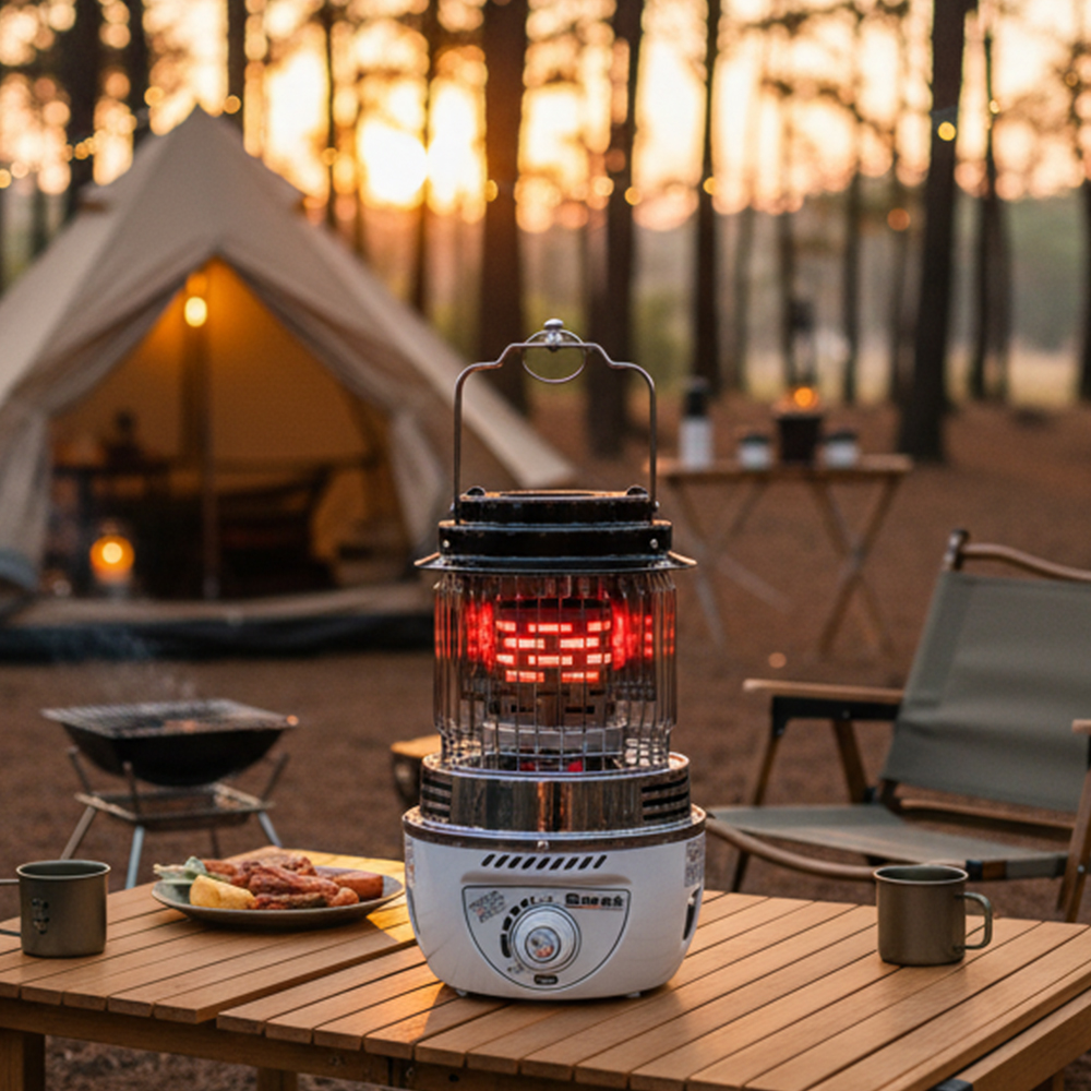 루베크 캠핑용 가스히터 미니 소형 부탄가스 난로 야외용