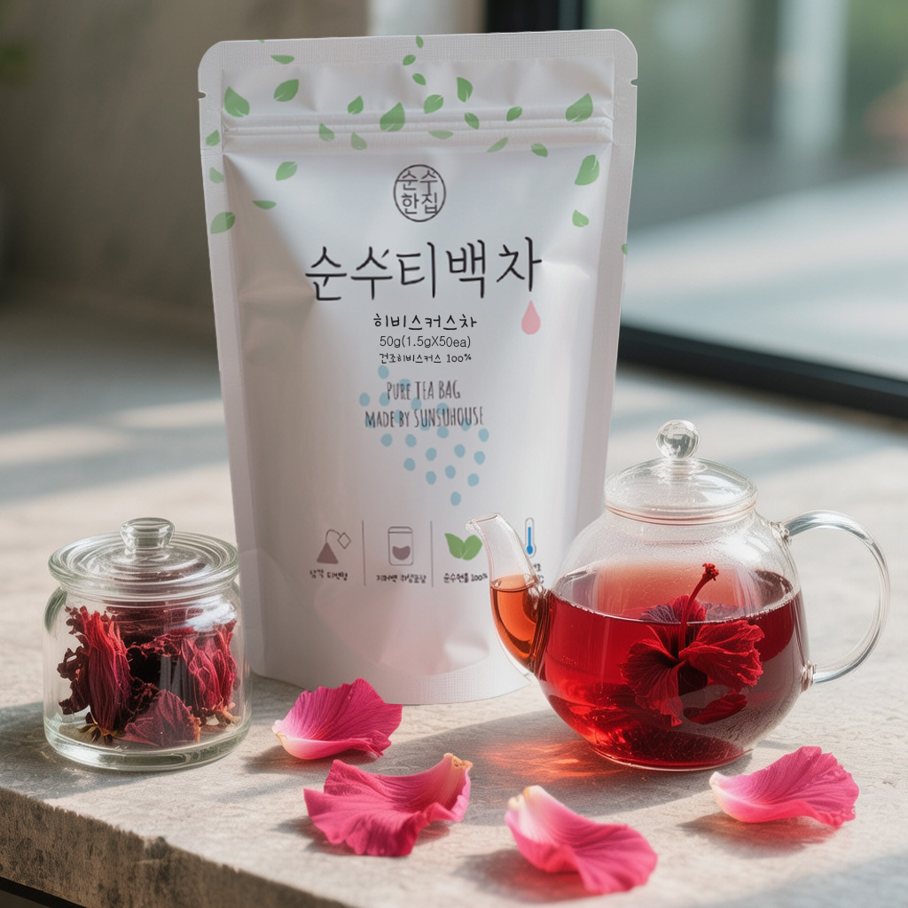 순수한집 히비스커스 히비스커스차 티백 50개입 - 상세 이미지 3