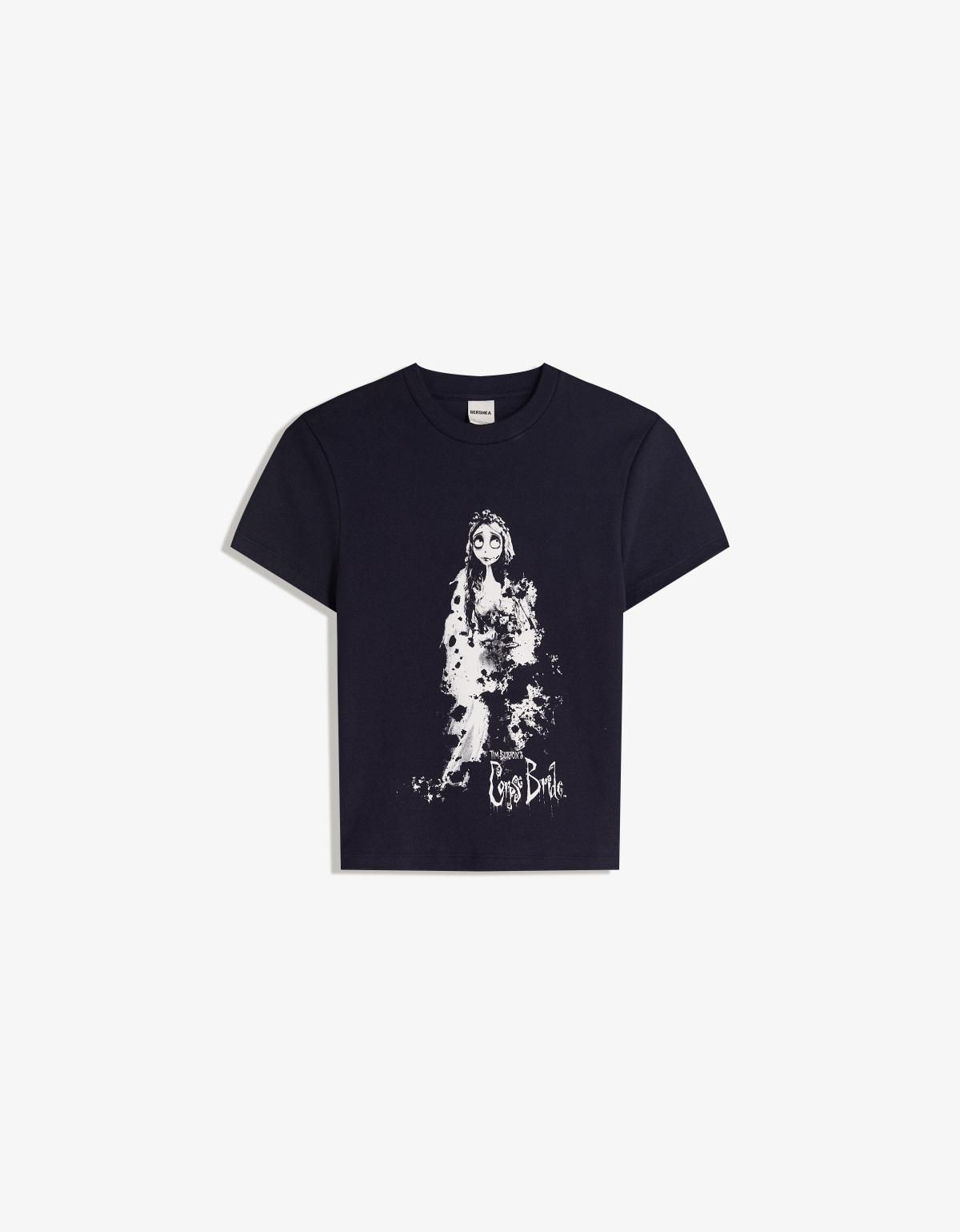 버쉬카 유령 신부 프린트 반팔 티셔츠 7848/777 NAVY - 상품 이미지