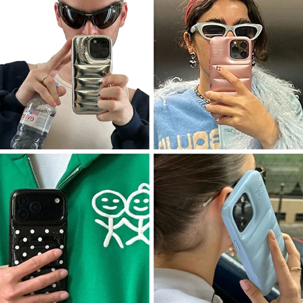 어반소피스티케이션 푸퍼 패딩 케이스 6종 IPone17/6/5 일본 재고 PINK GLOSS, 아이폰15프로맥스 - 상세 이미지 5