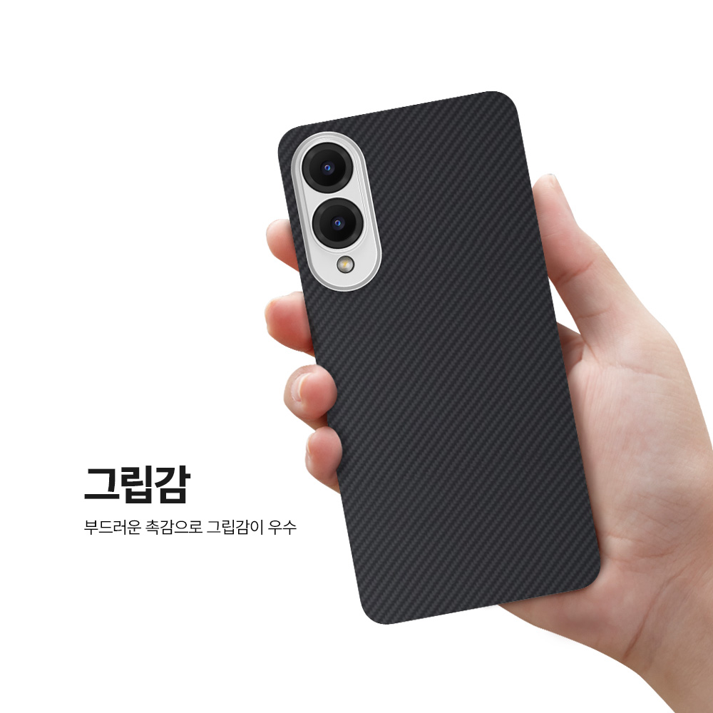 랩씨 맥세이프 카본 케이스 아라미드 슬림 커버 600D 블랙, 갤럭시S25 엣지 이미지 8