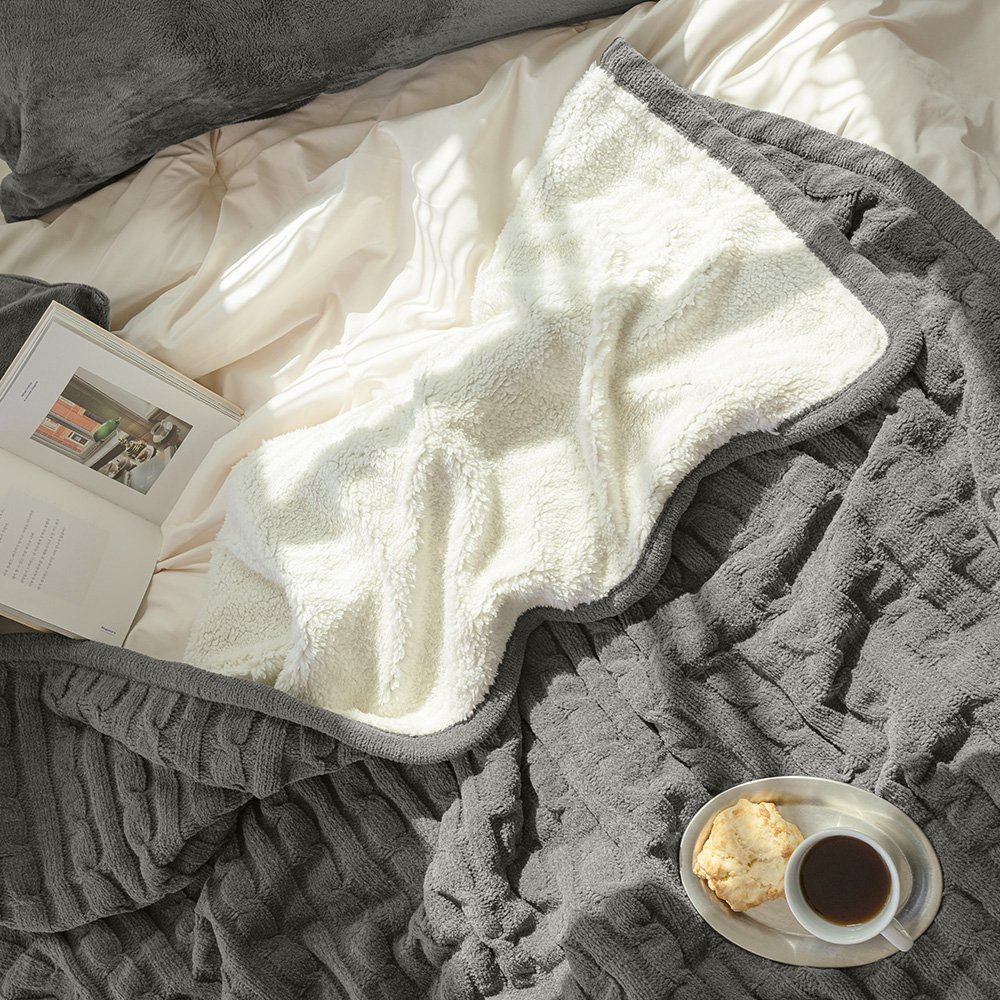 바자르 셔닐사 프리미엄 데일리 니트 양모 이불 극세사 대형 쇼파 담요 블랭킷