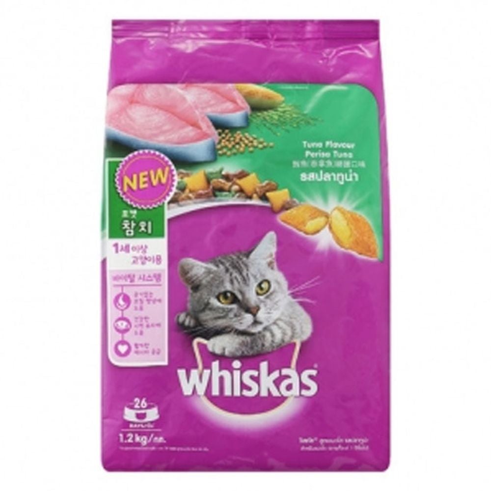 위스카스 참치 어덜트 1.2kg 고양이 반려묘 성묘 사료 - 상품 이미지