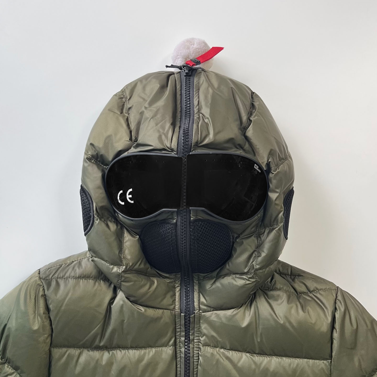 25FW 에이아이라이더스 키즈 마이크로 립스탑 나일론 고글 다운 자켓 카키JG540B - 상세 이미지 2