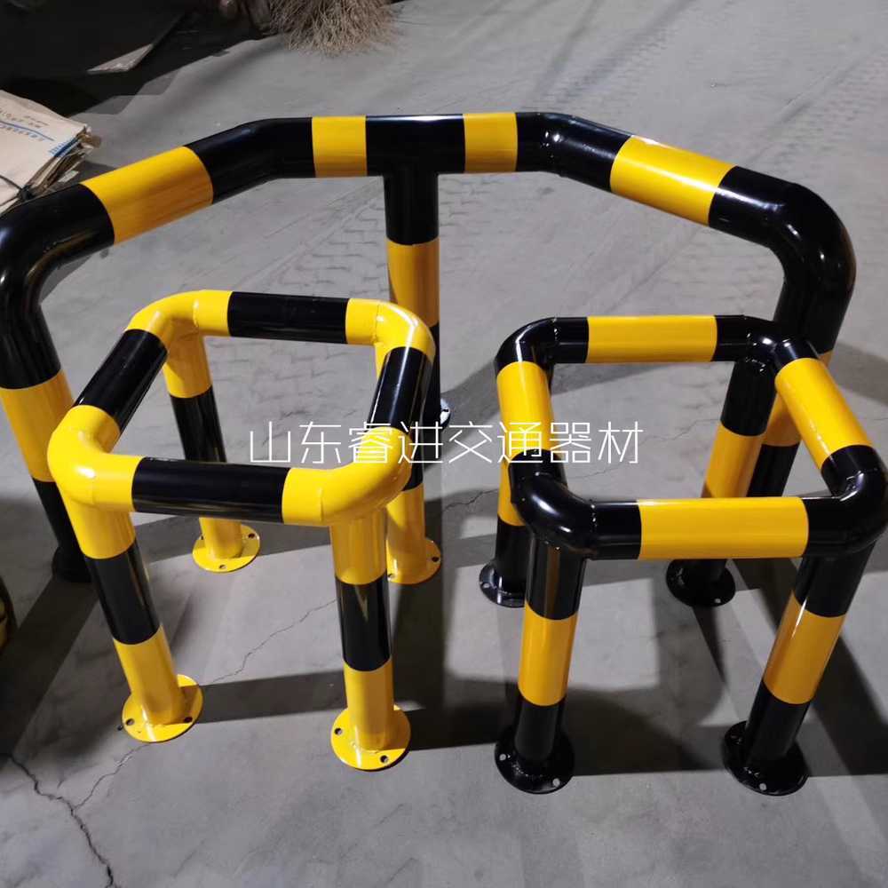 소화전 볼라드 주차 방지대 안전 보호 가드 폴 기둥 A형 500x500x600x76x1.5mm - 상세 이미지 2