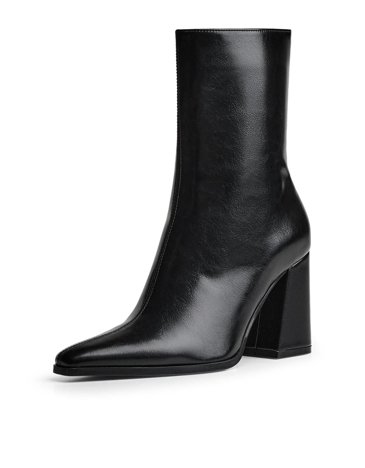 버쉬카 모던 블록힐 앵클부츠 1110/764 BLACK - 상세 이미지 5