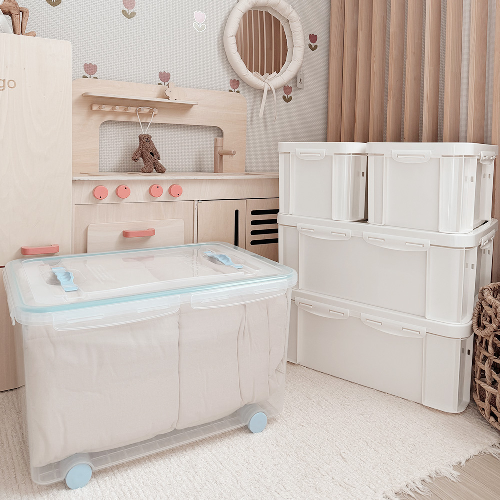 밀폐 옷정리함 정리수납 26L 옷장정리 보관함 리빙박스