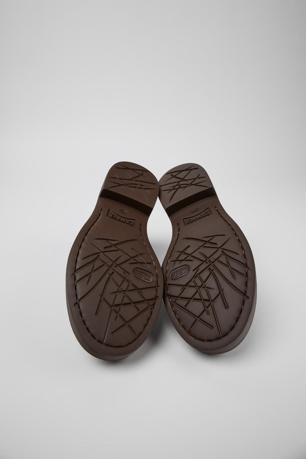 캠퍼 클래식 브라운 레더 레이스업 로퍼 Dean K201684-002 BROWN - 상세 이미지 5