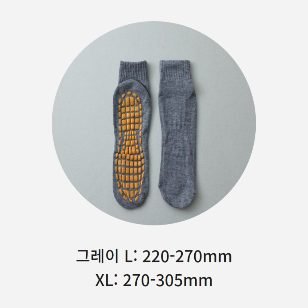 남자 필라테스양말 홈트롱삭스 중목 빅사이즈 3p - 상세 이미지 5