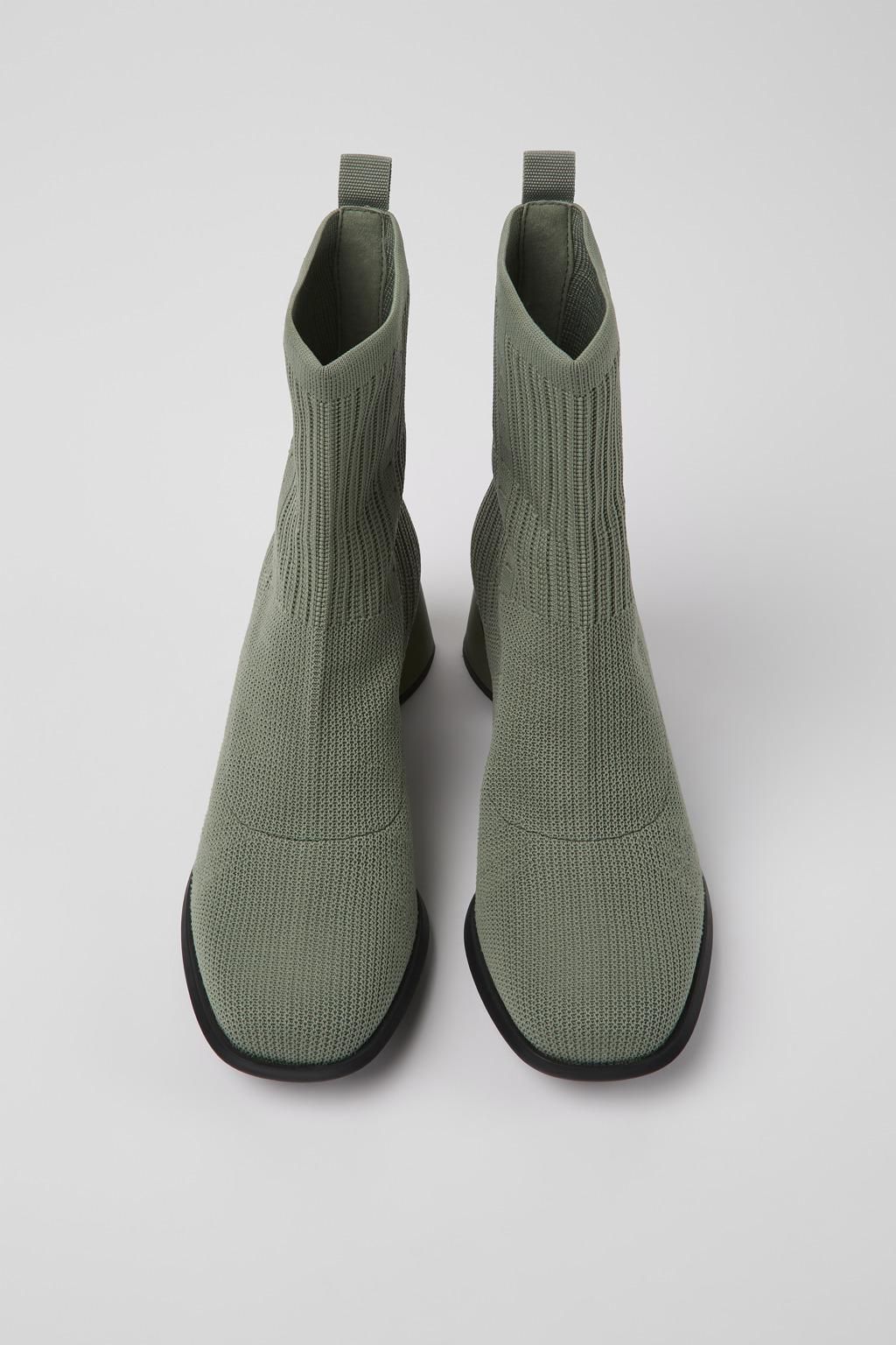 캠퍼 친환경 텐셀 니트 앵클부츠 Kiara K400709-002 GREEN - 상세 이미지 4