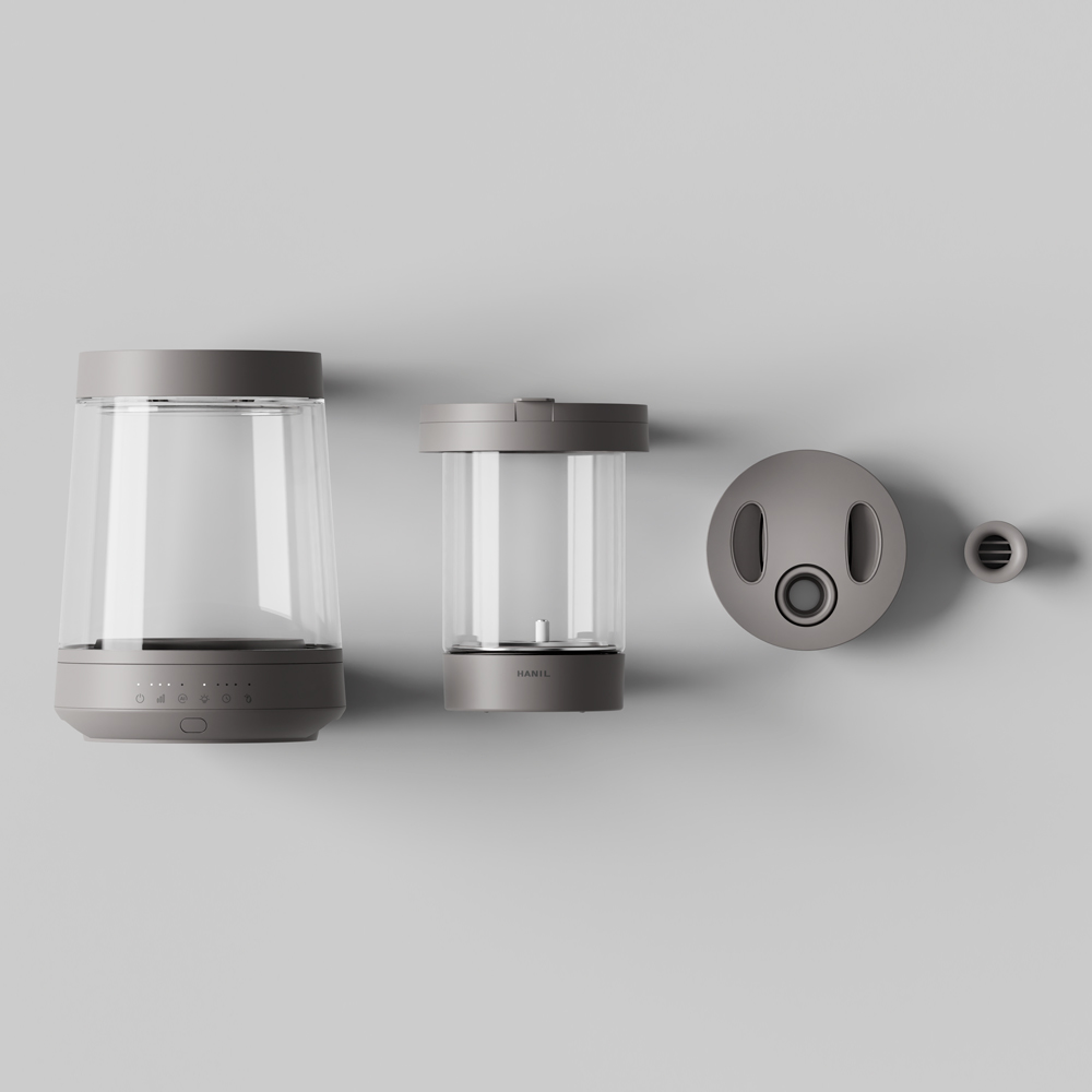 한일 가습기 가열식 대용량 신생아 아기 물멍 유리 저소음 가습기 화이트 26년 신제품