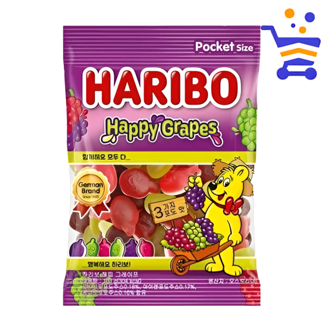 하리보 해피 그레이프 젤리 100g - 상품 이미지
