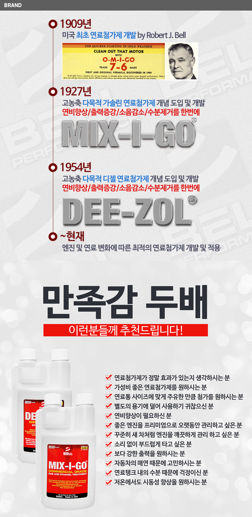 110년 전통 고성능 벨퍼포먼스 연료첨가제 디졸 디젤 500ml+뾰족캡 이미지 3