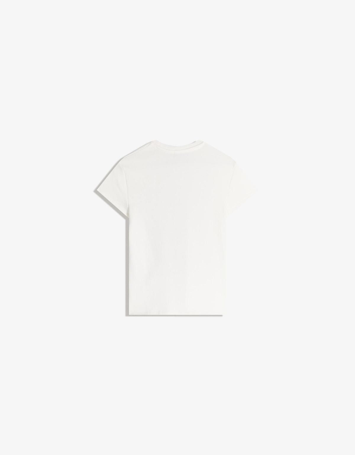 버쉬카 스터드 디테일 프린트 반팔 티셔츠 7843/218 OFF WHITE - 상세 이미지 3