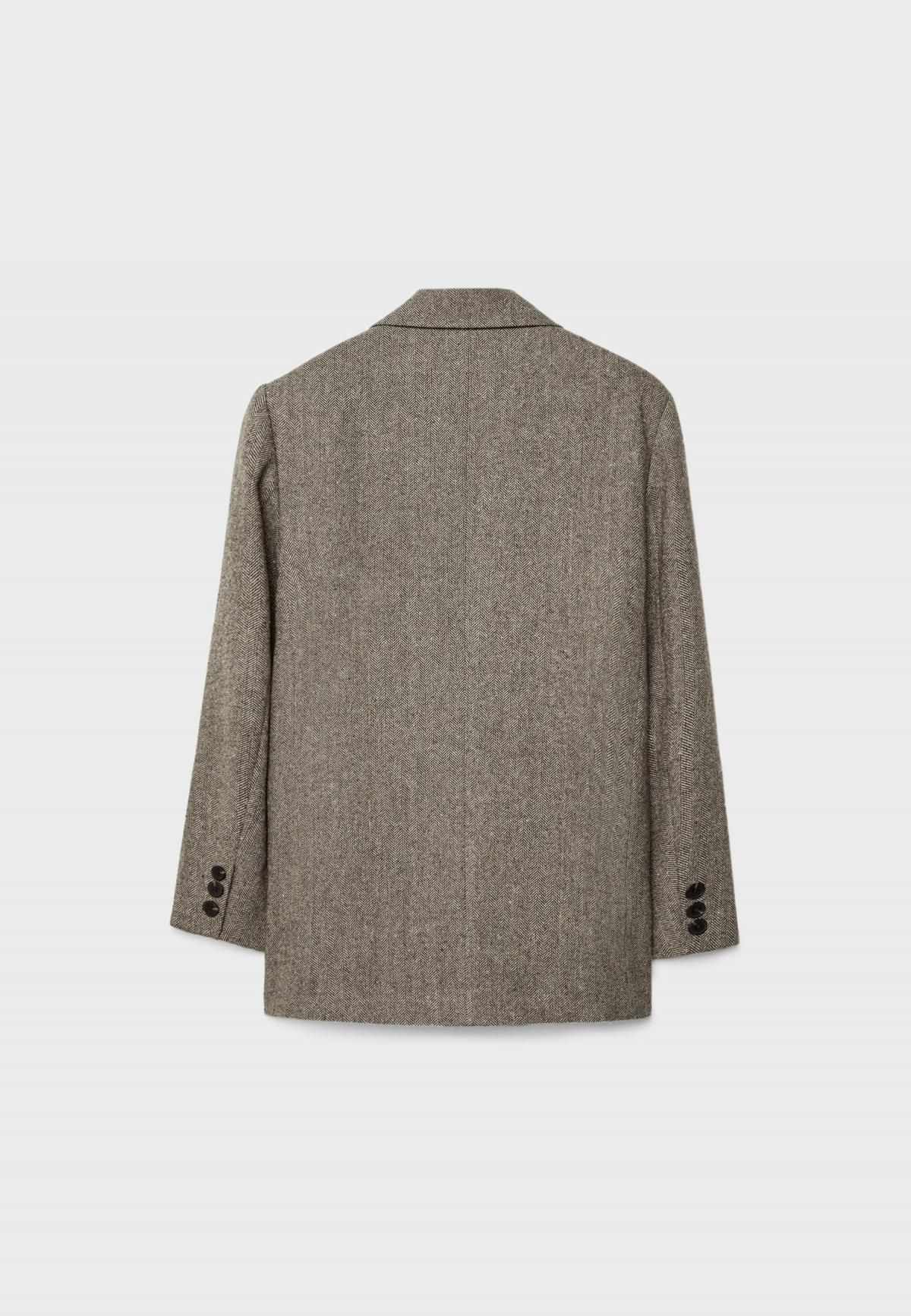 스트라디바리우스 오버핏 테크니컬 펠트 텍스처 블레이저 5948/830 BROWN - 상세 이미지 2