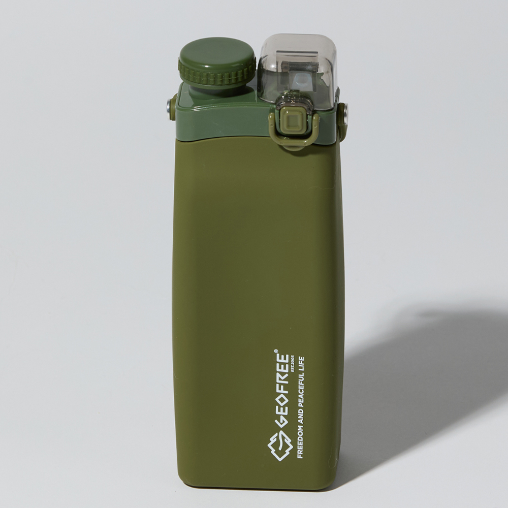 지오프리 실리콘 물병 접이식 롤업 물통 초경량 등산 러닝 캠핑 아웃도어 600ml - 상세 이미지 3