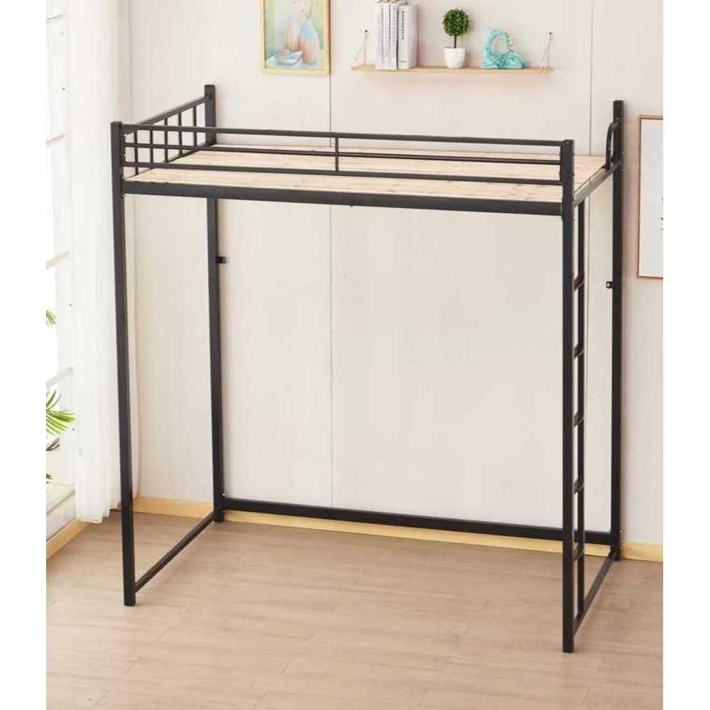 좌식 벙커형 침대 안정감 있는 낮은 2단 구조 수납형 그레이화이트 + 0.7m 폭
