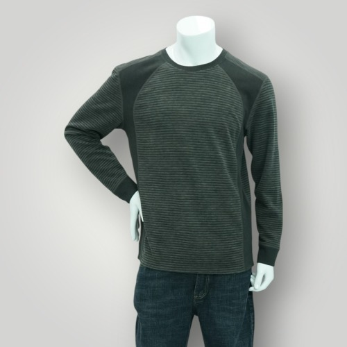 조이마담 MT50023 웜업 스트라이프 배색 티셔츠 중년남성의류 아빠옷 - 상품 이미지