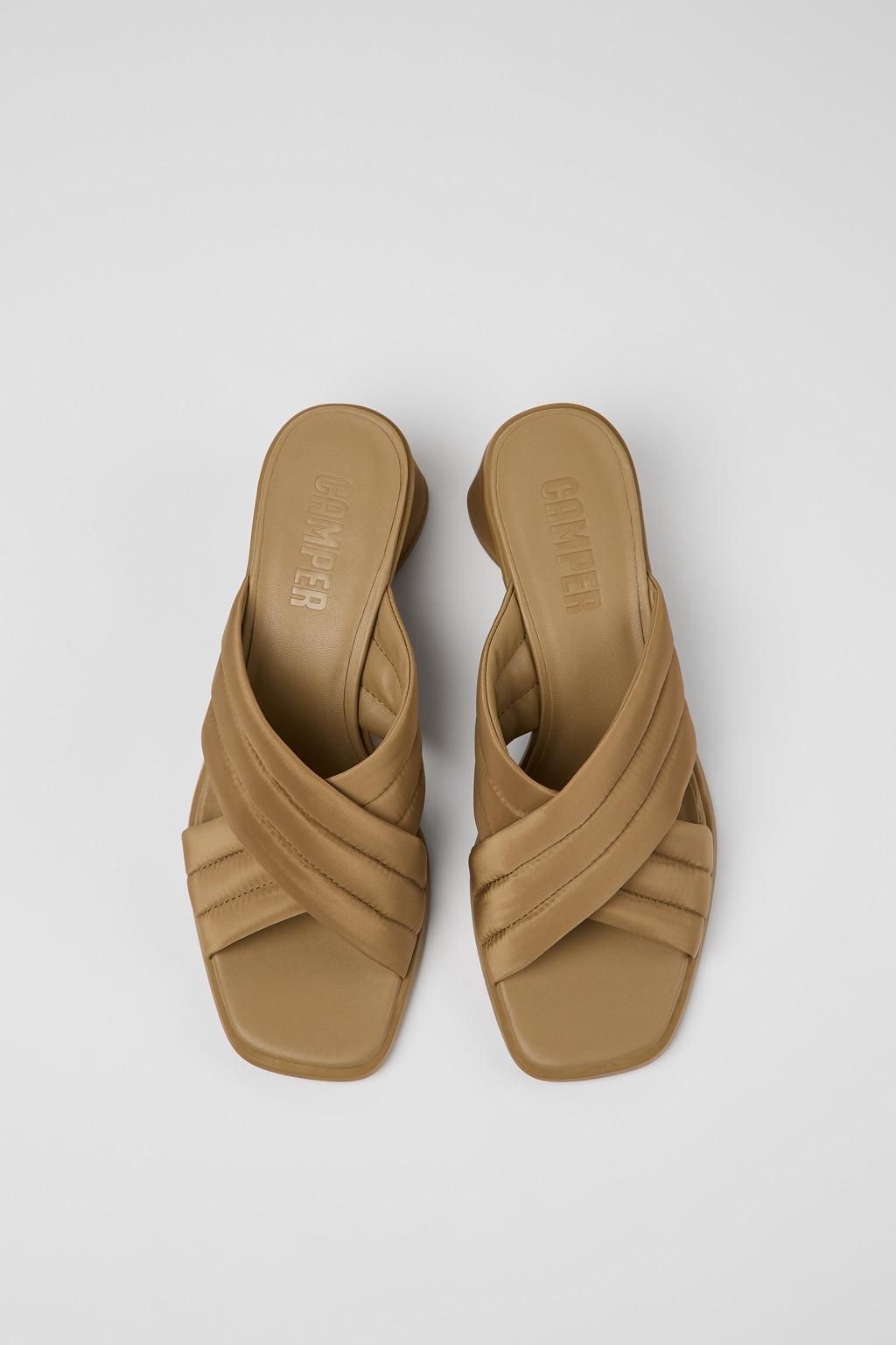 캠퍼 브라운 크로스 스트랩 미드힐 샌들 K201540-007 BROWN - 상세 이미지 4