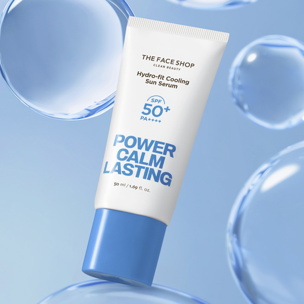 더페이스샵 파워 캄래스팅 수분핏 쿨링 선세럼 50 mL (SPF50+ PA++++) - 상세 이미지 2