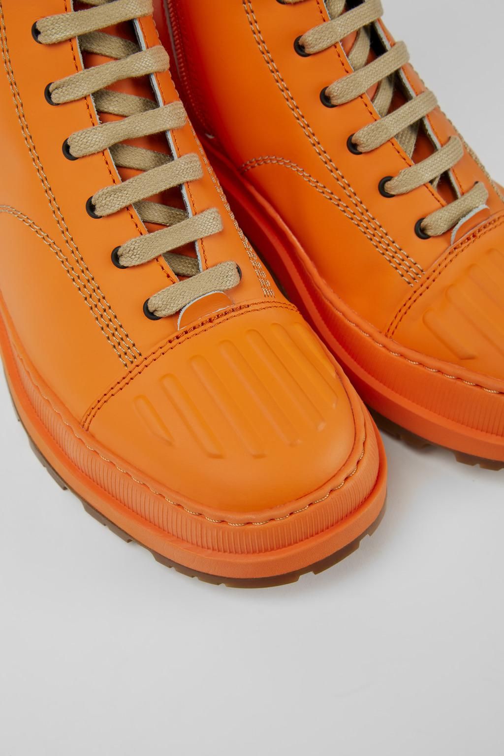 캠퍼 오렌지 레더 앵클부츠 Brutus Trek K400647-002 ORANGE - 상세 이미지 2