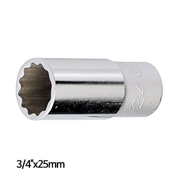 지니어스 12각 롱핸드소켓 복스알 1/2in x 25mm - 상품 이미지