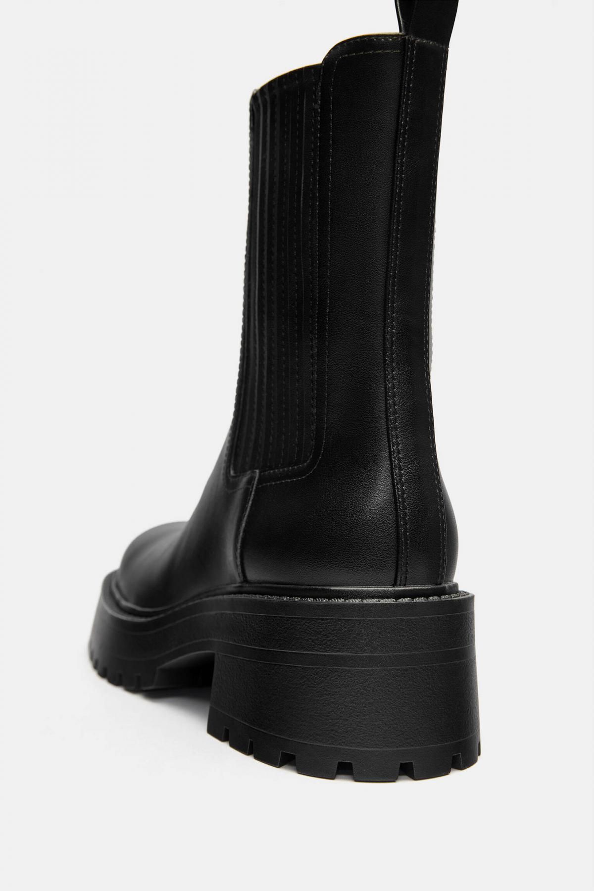 풀앤베어 트렌디 블랙 첼시 앵클부츠 1010/640 BLACK - 상세 이미지 4